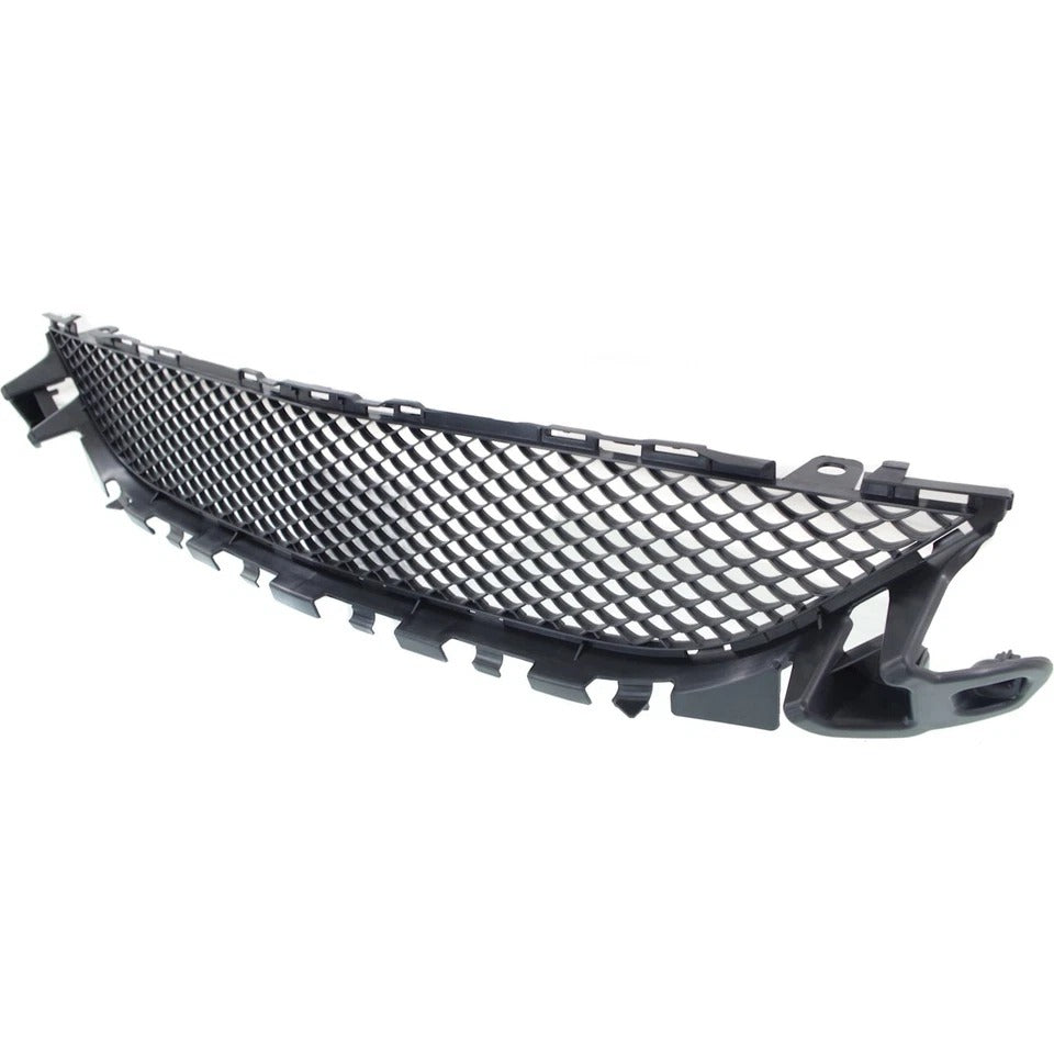 Bumper Grille For 15-18 Mercedes Benz C300 17-18 C43 AMG Textured Black Center