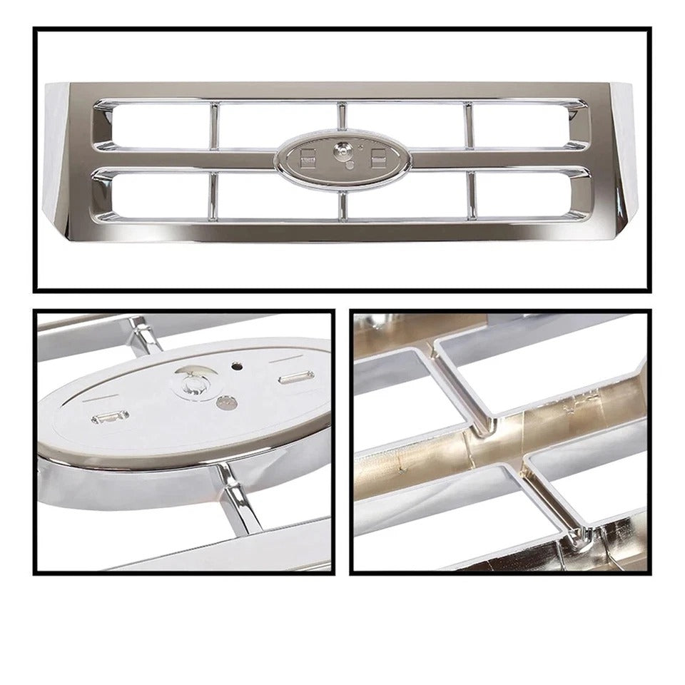 For 2008-2012 Ford Escape Front Upper Grille Plastic Chrome Replace 8L8Z8200CA