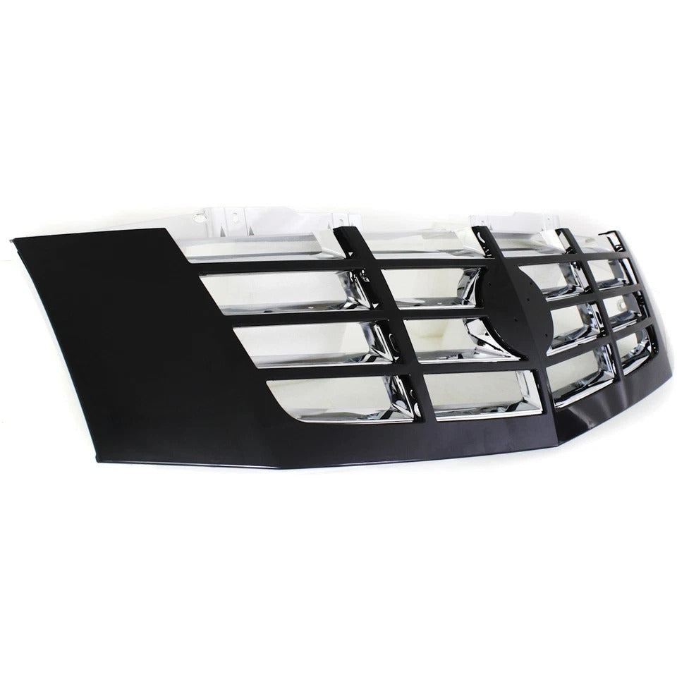 Grille For 2007-2014 Cadillac Escalade Escalade ESV Black Shell w Chrome Insert