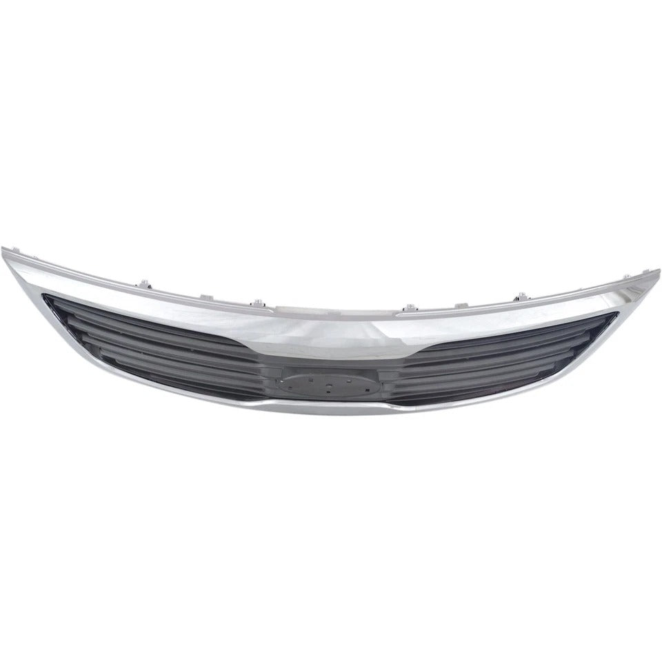 Grille For 2011-2012 Kia Sportage Chrome Shell w/ Gray Insert Plastic