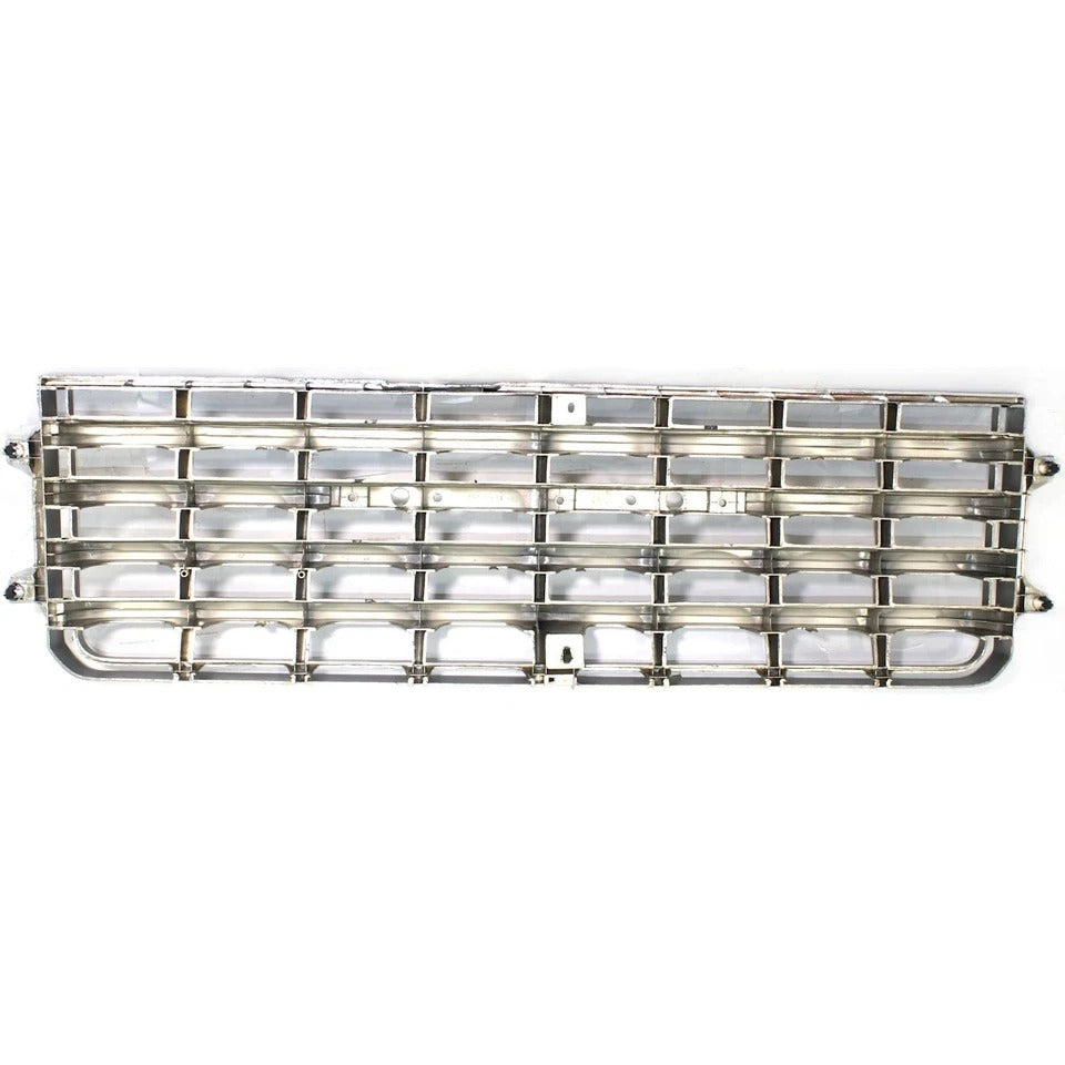 Grille For 81-87 Toyota Land Cruiser Chrome Shell w Gray Insert Plastic