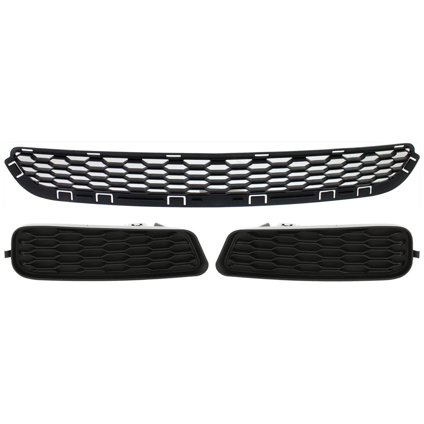 New Bumper Face Bar Grilles for Dodge Avenger 2011-2014 Front 3Pc