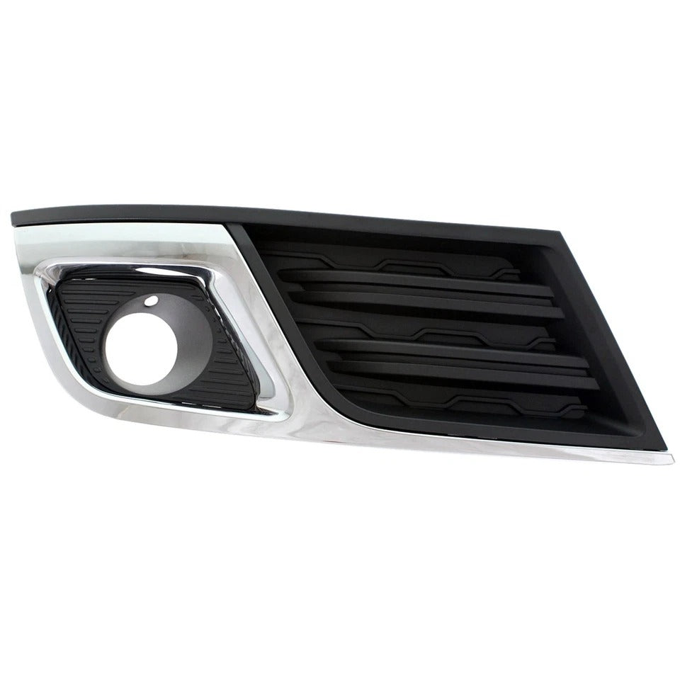 New Fog Light Trim For 2013-17 Chevy Traverse Left & Right Black and Chrome Set 2Pc