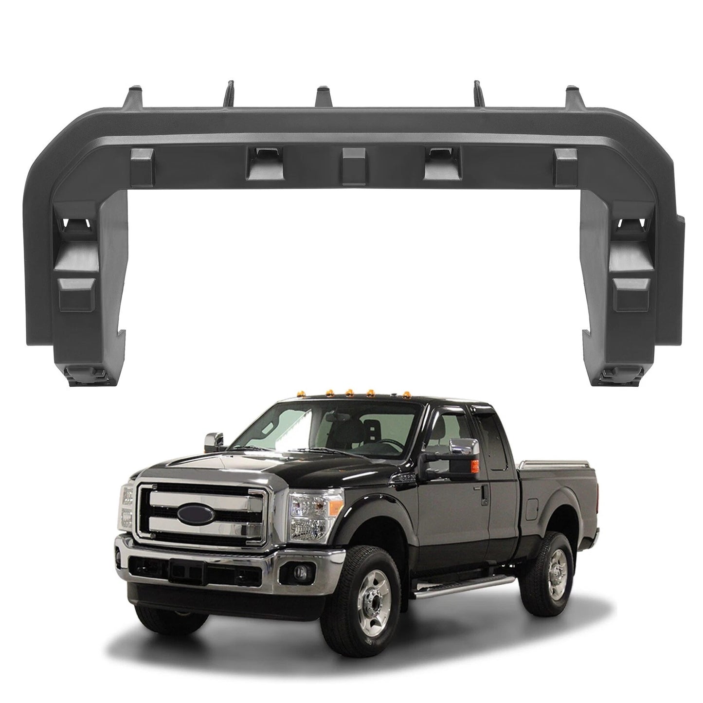 Grille Bracket For Ford F-250/F-350/F-450/F-550 Super Duty 2011-2016 Left Black