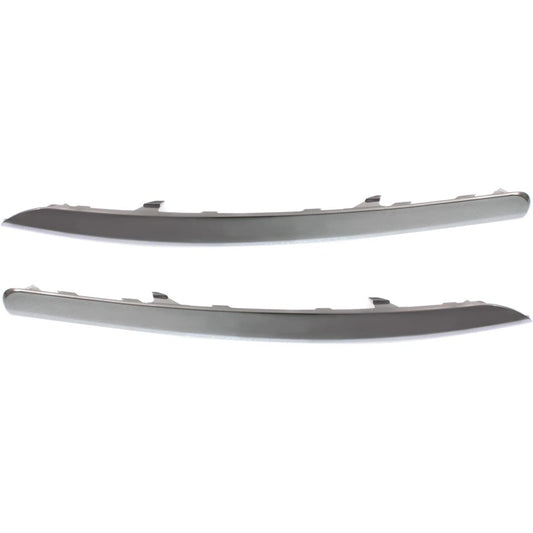 2Pc RH and LH Front For 2011-2016 Kia Sportage Bumper Trim Chrome KI1047103 KI1046103