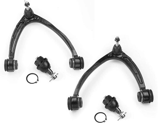 4X Front Upper Control Arm Lower Ball Joint Kit For Chevy GMC Sierra Tahoe 2007-2015