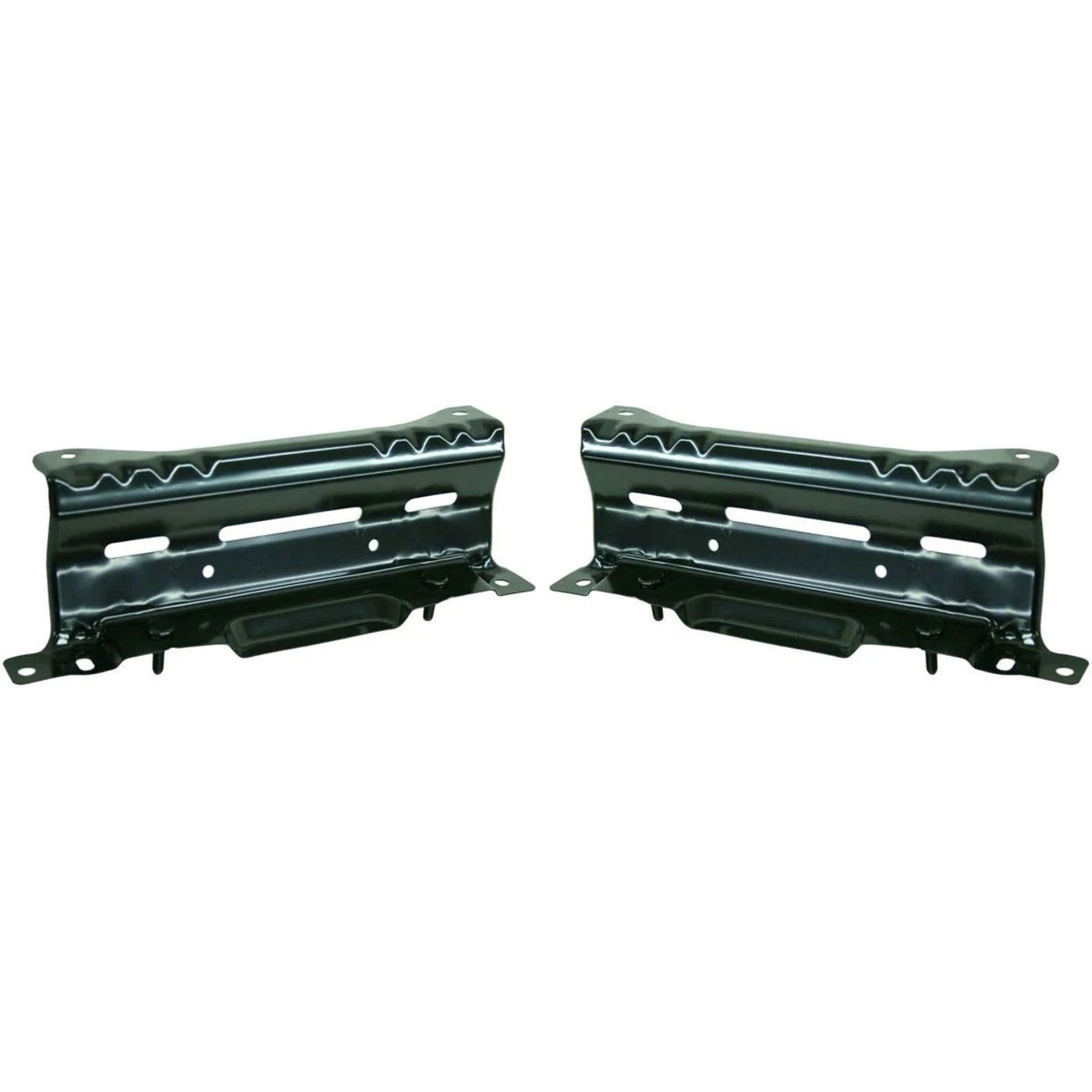 Bumper Bracket Front Left & Right Side For 2006-2008 TOYOTA YARIS Steel Set of 2 TO1067156, TO1066156