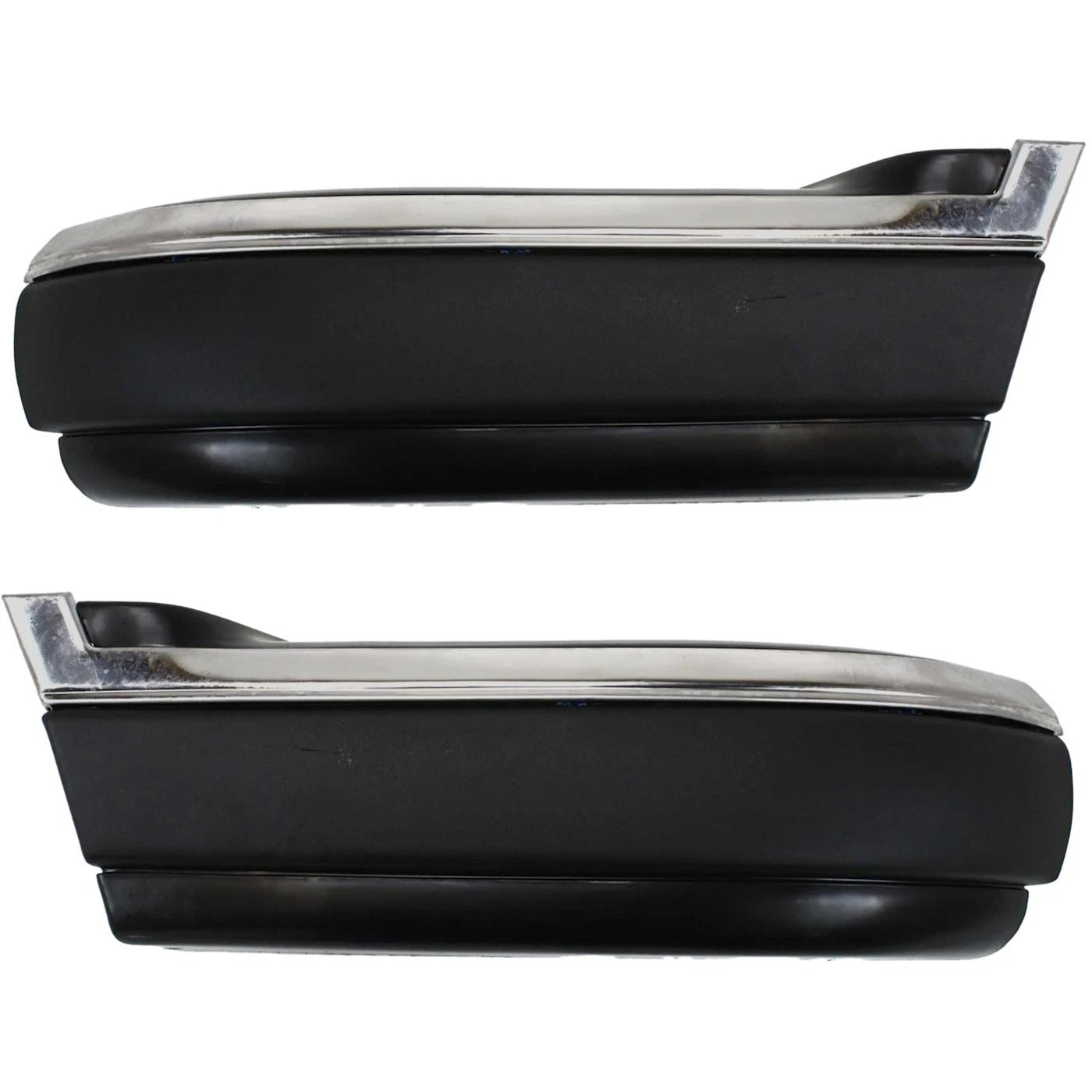 Bumper End Caps Set For 1994-1997 Chevrolet S10 Front with Side Molding Holes