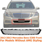 Bumper Grille For 2012-2013 Mercedes Benz E350 E550 E300 E400 Front MB1036131