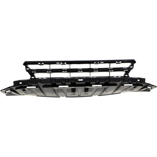 Bumper Grille For 2013-2015 Honda Civic Center Black Plastic