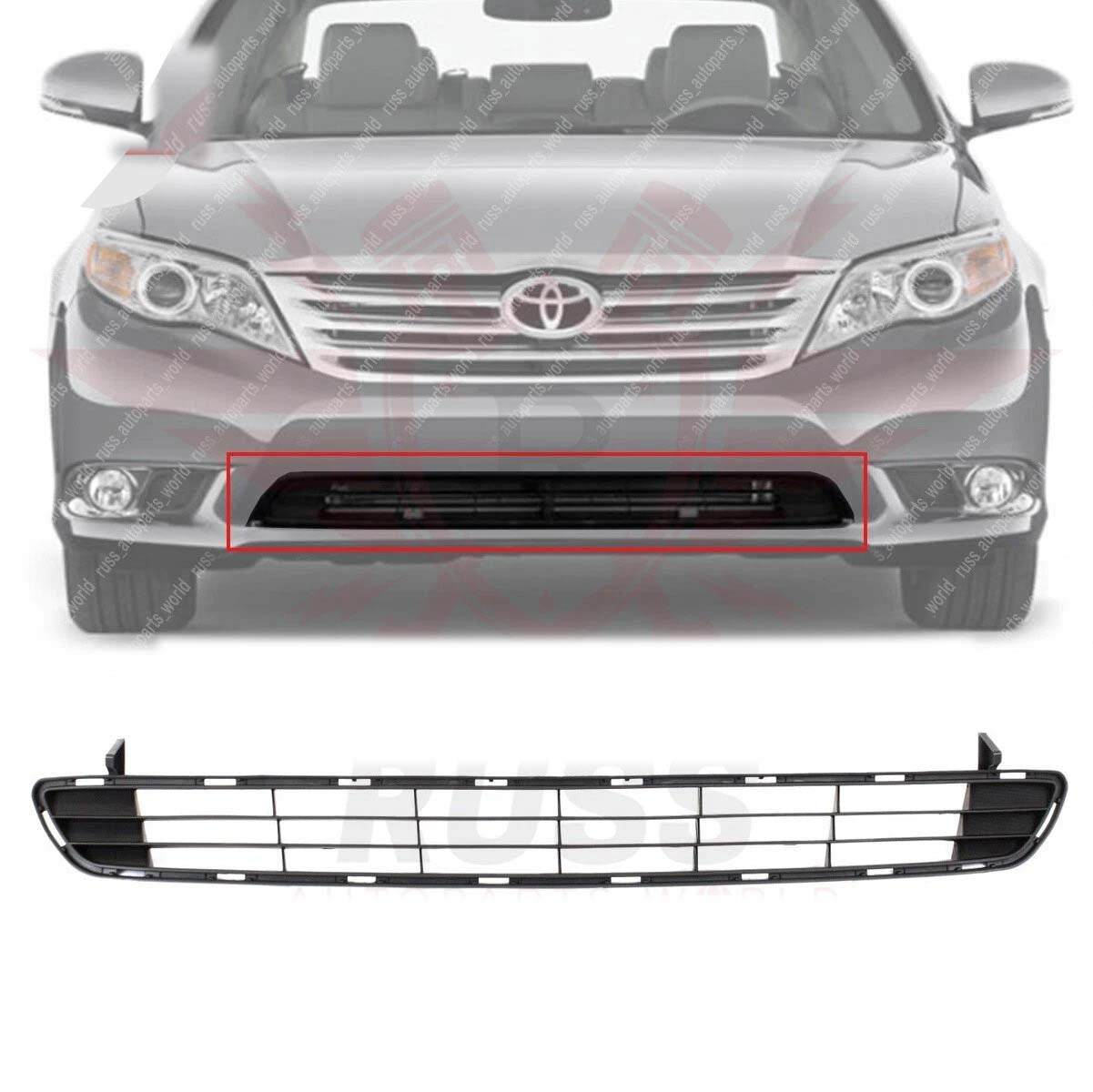Bumper Grille Primed Black For 2011-2012 Toyota Avalon Front Lower TO1036134
