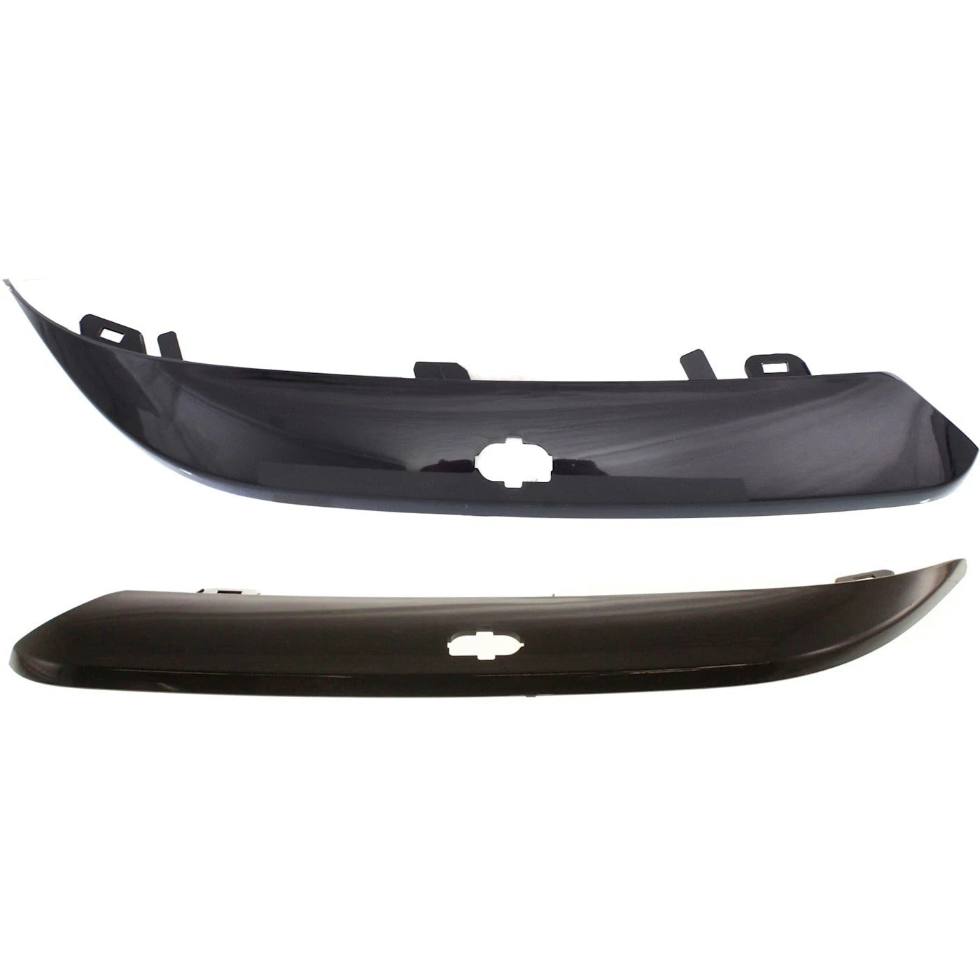 Bumper Trim Set For 2005-2010 Chrysler 300 6.1L Black Crystal Plastic Front 2Pc