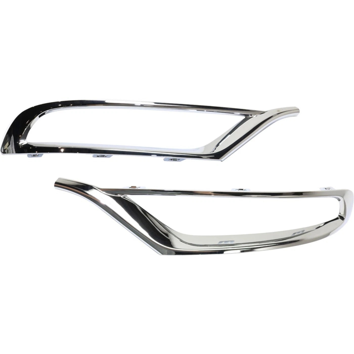 Bumper Trim Set For 2015-2022 Chrysler 300 Front Outer Center Applique Chrome