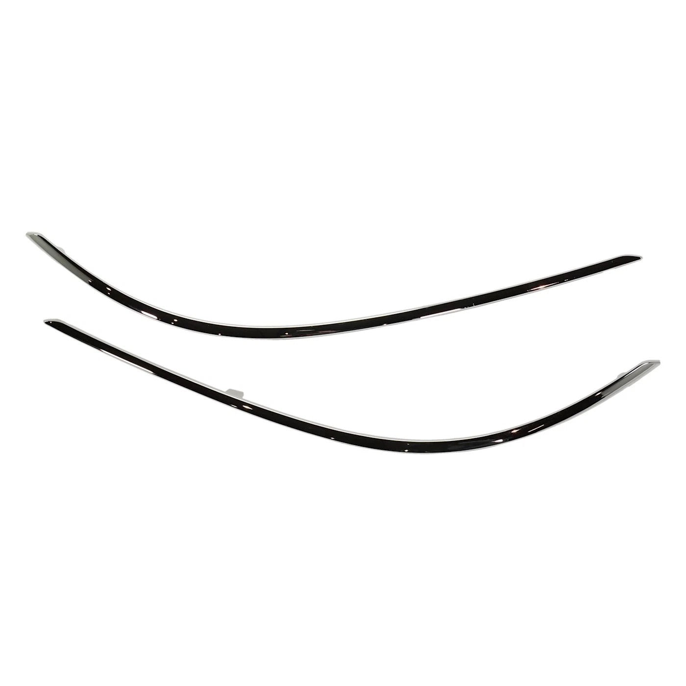 Bumper Trims For 2012-2015 Mercedes Benz C250 C350 Front Left and Right Chrome