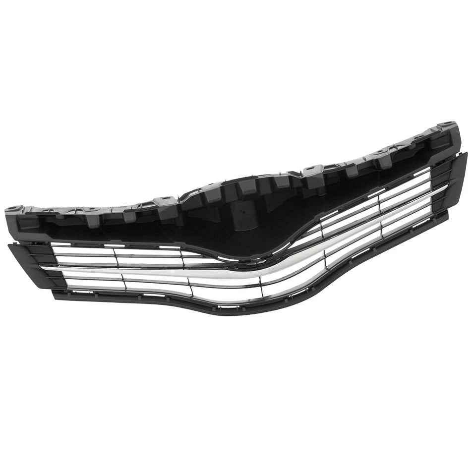 Bumper Upper Grille Grill Textured for 2012-2014 Toyota Yaris Hatchback Front TO1200347