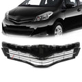 Bumper Upper Grille Grill Textured for 2012-2014 Toyota Yaris Hatchback Front TO1200347