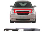 Bumper Upper Grille Hood Molding Trim For 2007-2013 GMC Yukon Front Chrome