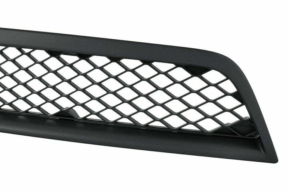 Bumper Upper & Lower Black Grille For 2008-2015 MITSUBISHI LANCER Front Set of 2