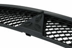Bumper Upper & Lower Black Grille For 2008-2015 MITSUBISHI LANCER Front Set of 2