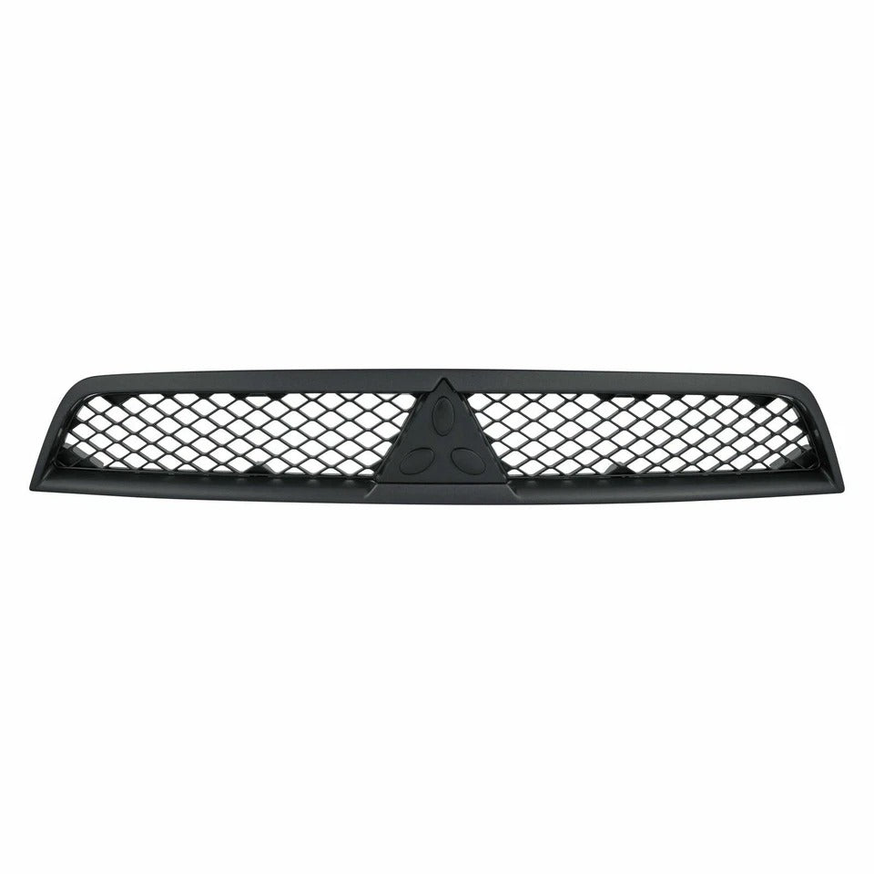 Bumper Upper & Lower Black Grille For 2008-2015 MITSUBISHI LANCER Front Set of 2