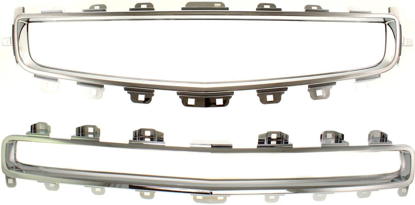 Center and Upper Grille Trim For Chevrolet Malibu 2008-2012