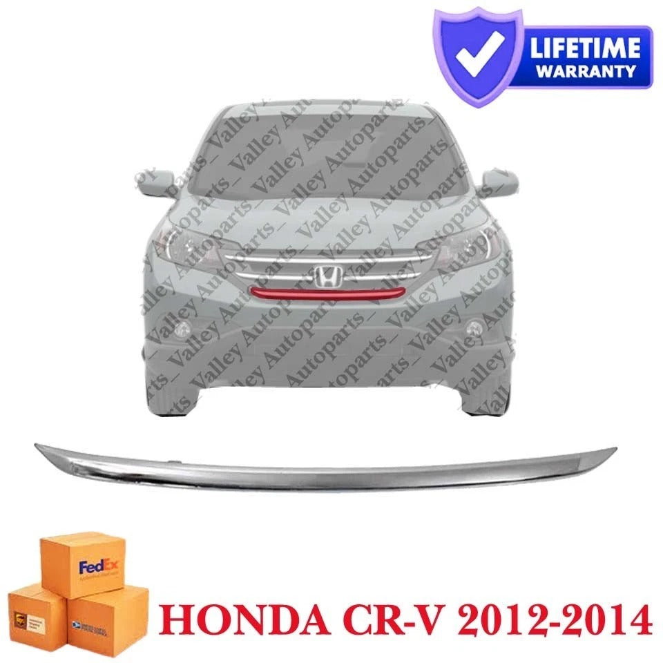 Chrome Fits 2012-2014 Honda CR-V New Front Lower Grille Trim Molding HO1216110