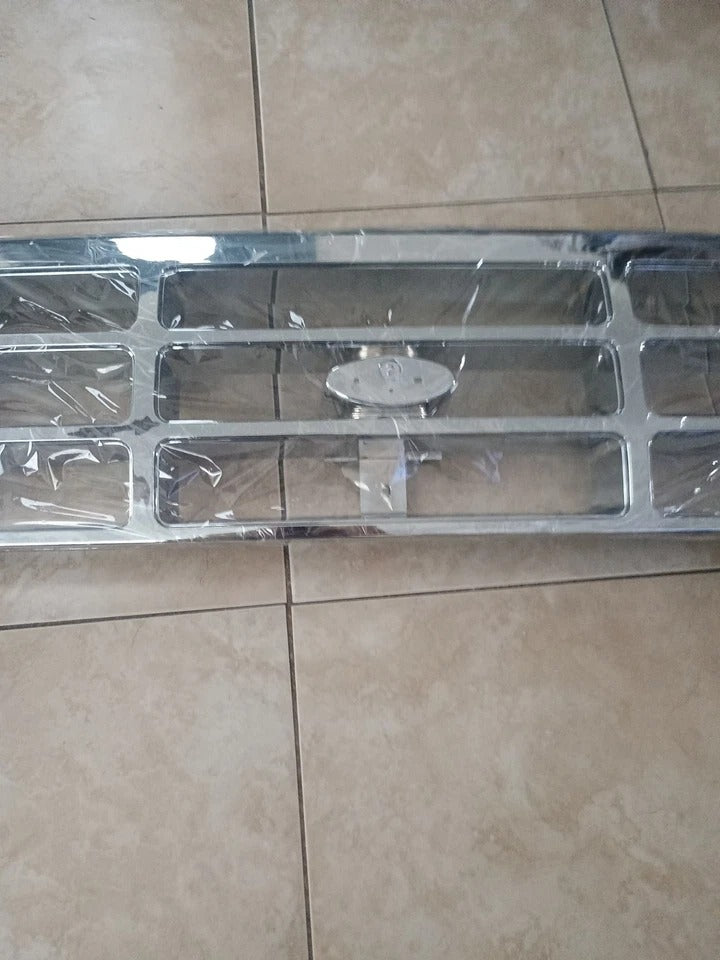For 92-97 Ford Bronco F150 Painted Gray Front Bumper Grille w/ Emblem Provision