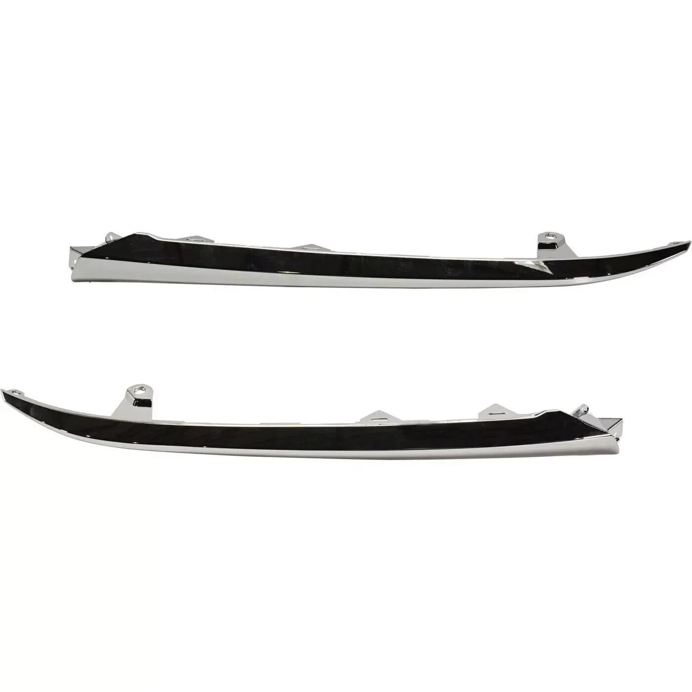 FOR HD ACCORD SEDAN 2018 2019 GRILLE EXTENSION OUTER MOULDING CHROME PAIR SET