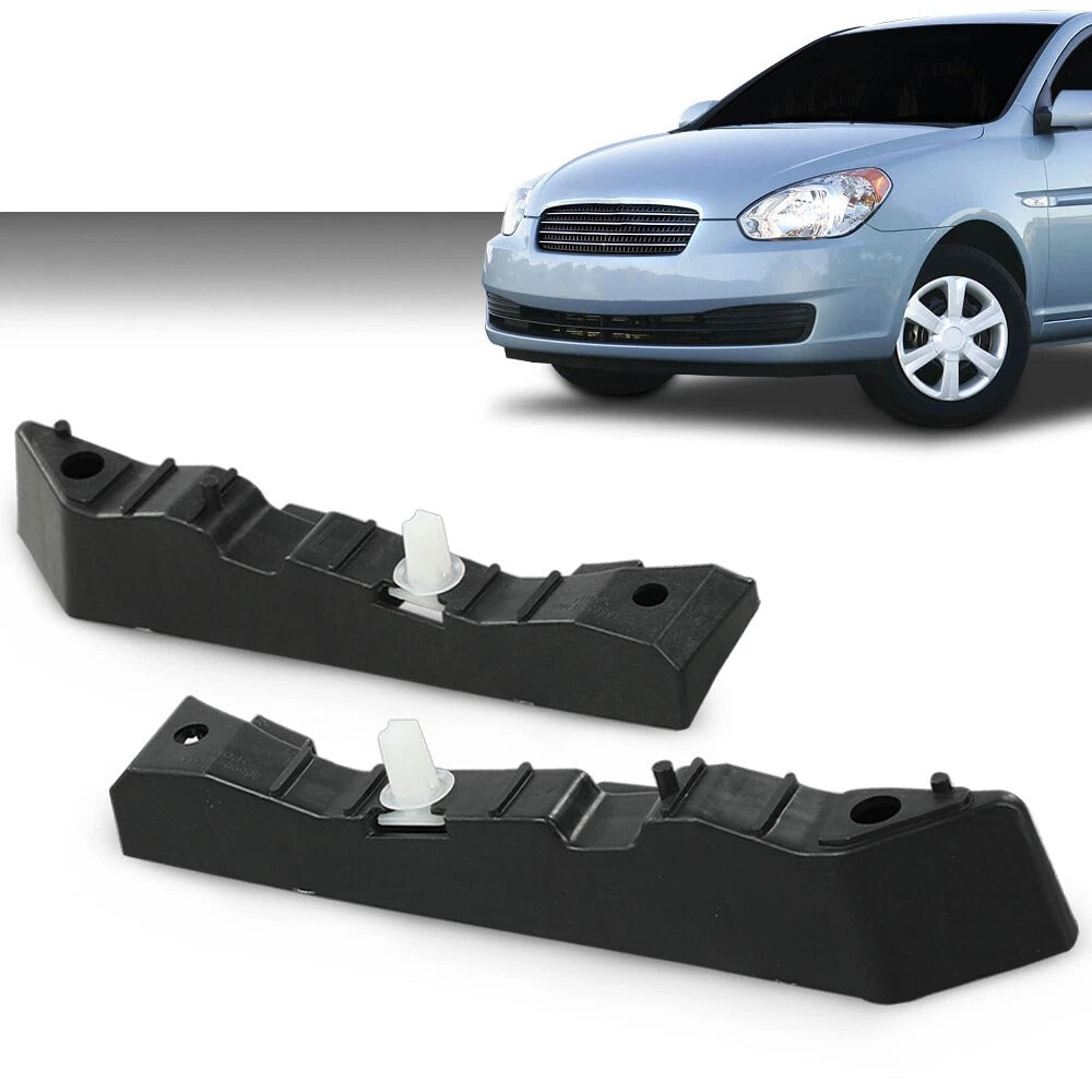 Fit For 2006-2011 Hyundai Accent Front Upper Bumper Bracket Left+Right Pair