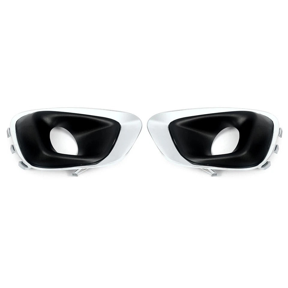 Fits For 2014-2016 Jeep Compass 2Pcs Fog Light Lamp Bezel Cover Chrome Trim US
