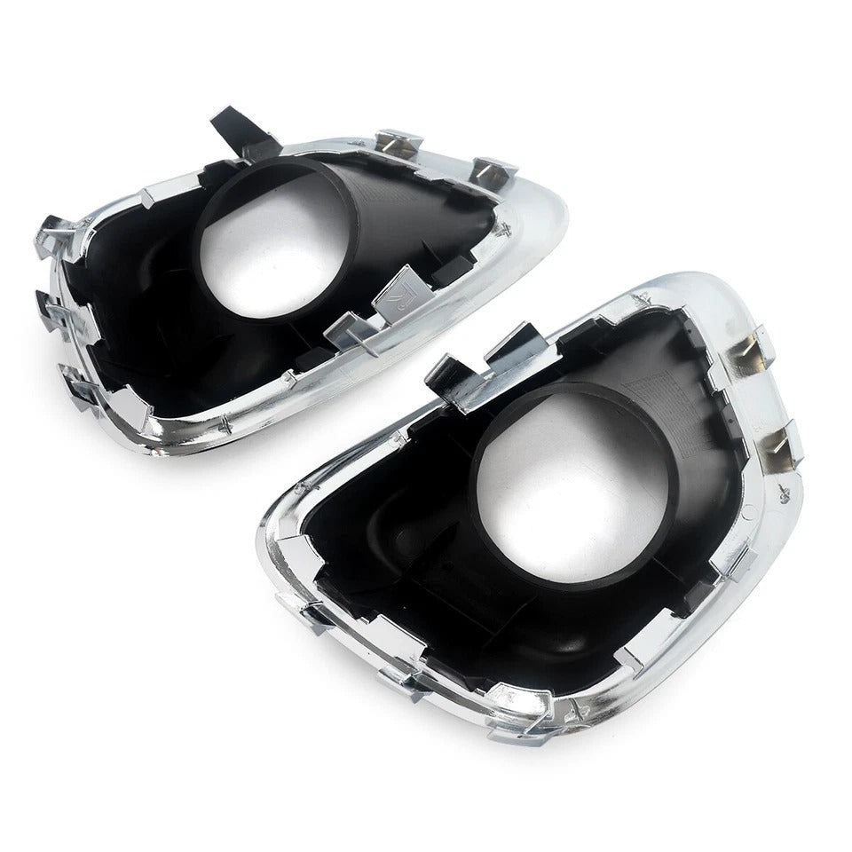 Fits For 2014-2016 Jeep Compass 2Pcs Fog Light Lamp Bezel Cover Chrome Trim US
