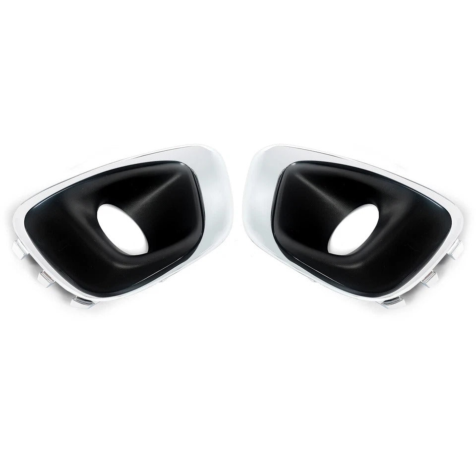 Fits For 2014-2016 Jeep Compass 2Pcs Fog Light Lamp Bezel Cover Chrome Trim US
