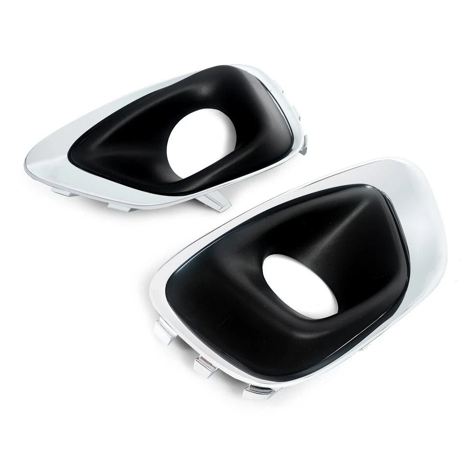 Fits For 2014-2016 Jeep Compass 2Pcs Fog Light Lamp Bezel Cover Chrome Trim US