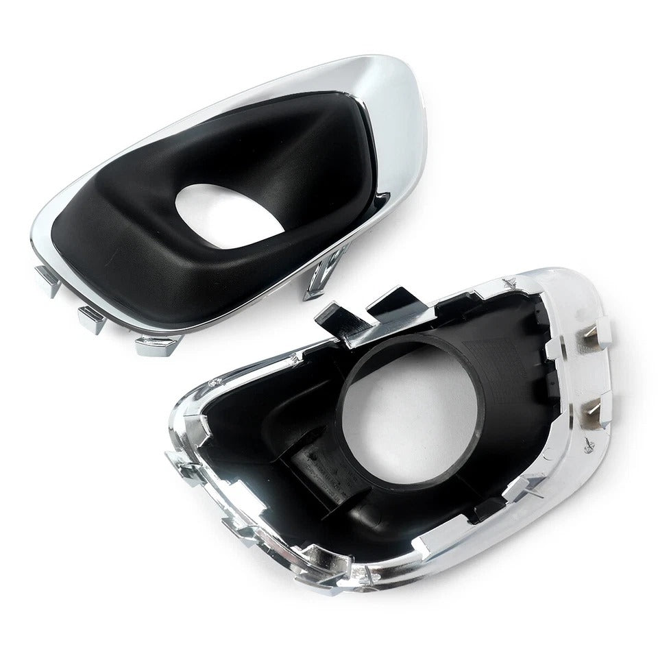 Fits For 2014-2016 Jeep Compass 2Pcs Fog Light Lamp Bezel Cover Chrome Trim US