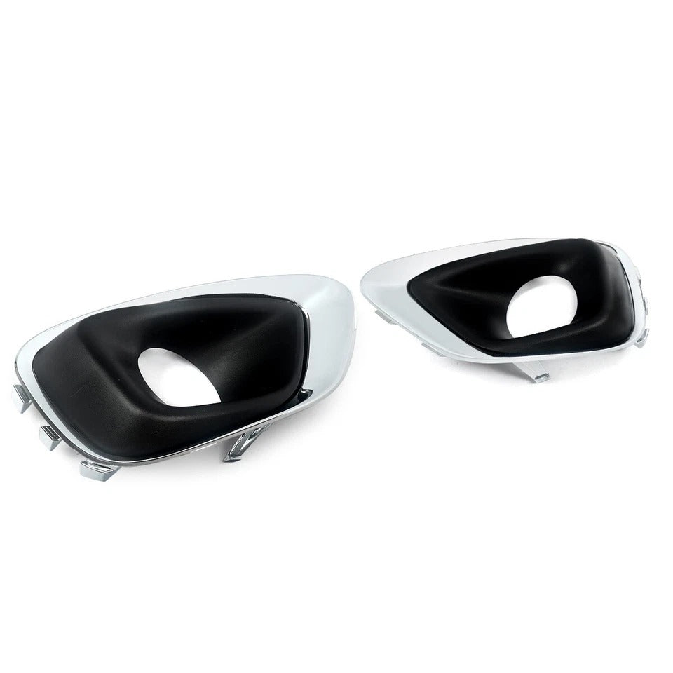 Fits For 2014-2016 Jeep Compass 2Pcs Fog Light Lamp Bezel Cover Chrome Trim US