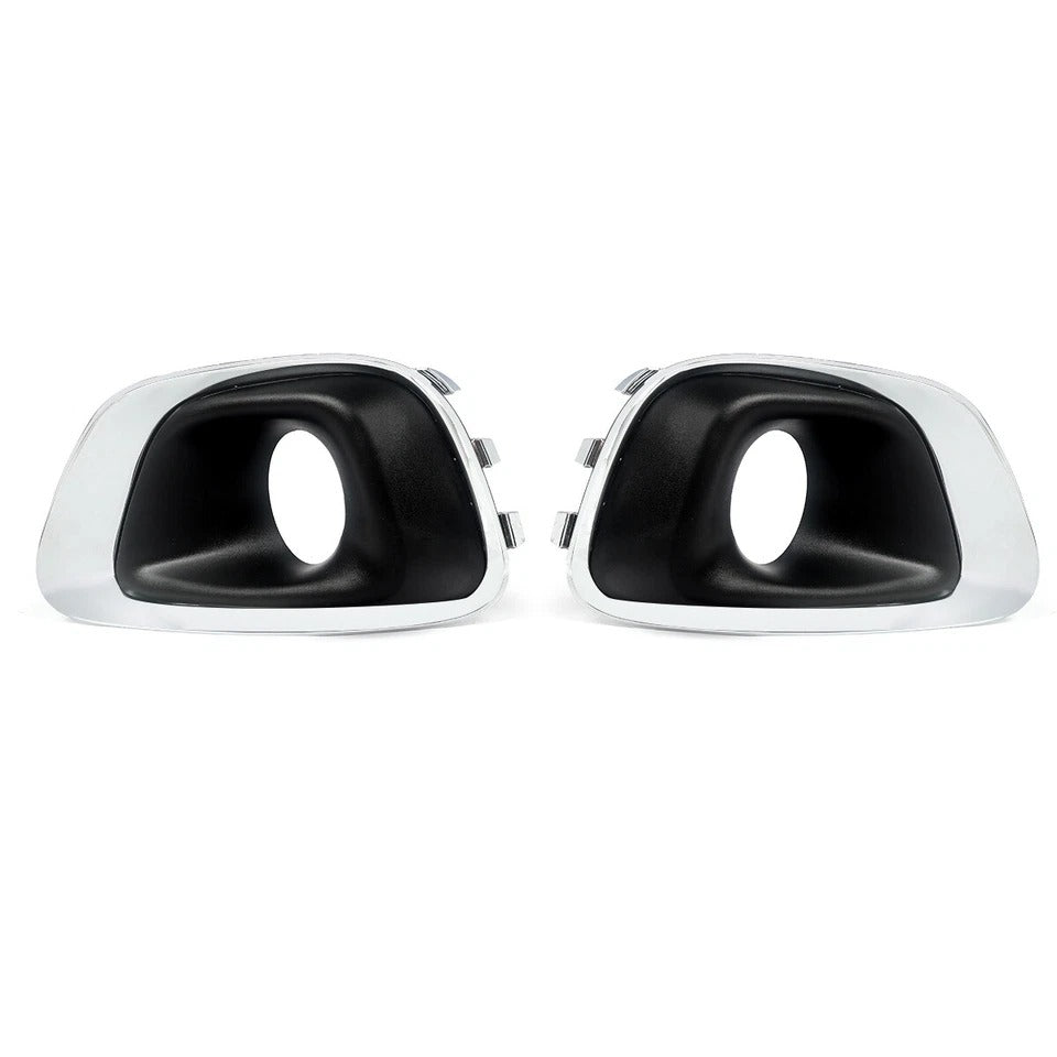 Fits For 2014-2016 Jeep Compass 2Pcs Fog Light Lamp Bezel Cover Chrome Trim US