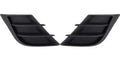 Fog Light Cover For 2010 Mazda 3 Black Front Left & Right Side Set of 2 MA1039105, MA1038105