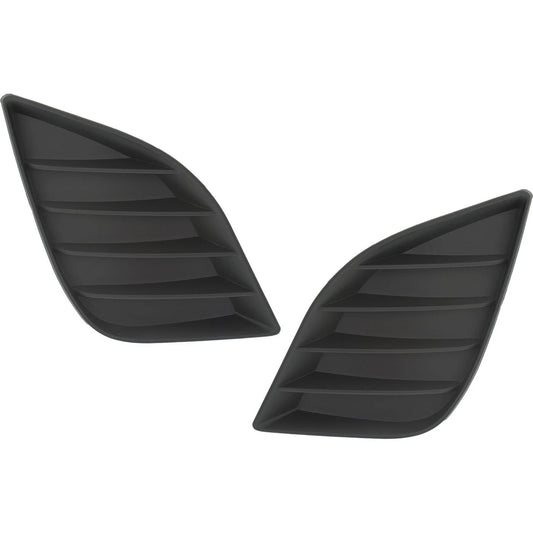 Fog Light Cover Set For 14-16 Toyota Corolla Textured Front TO1039170 TO1038170