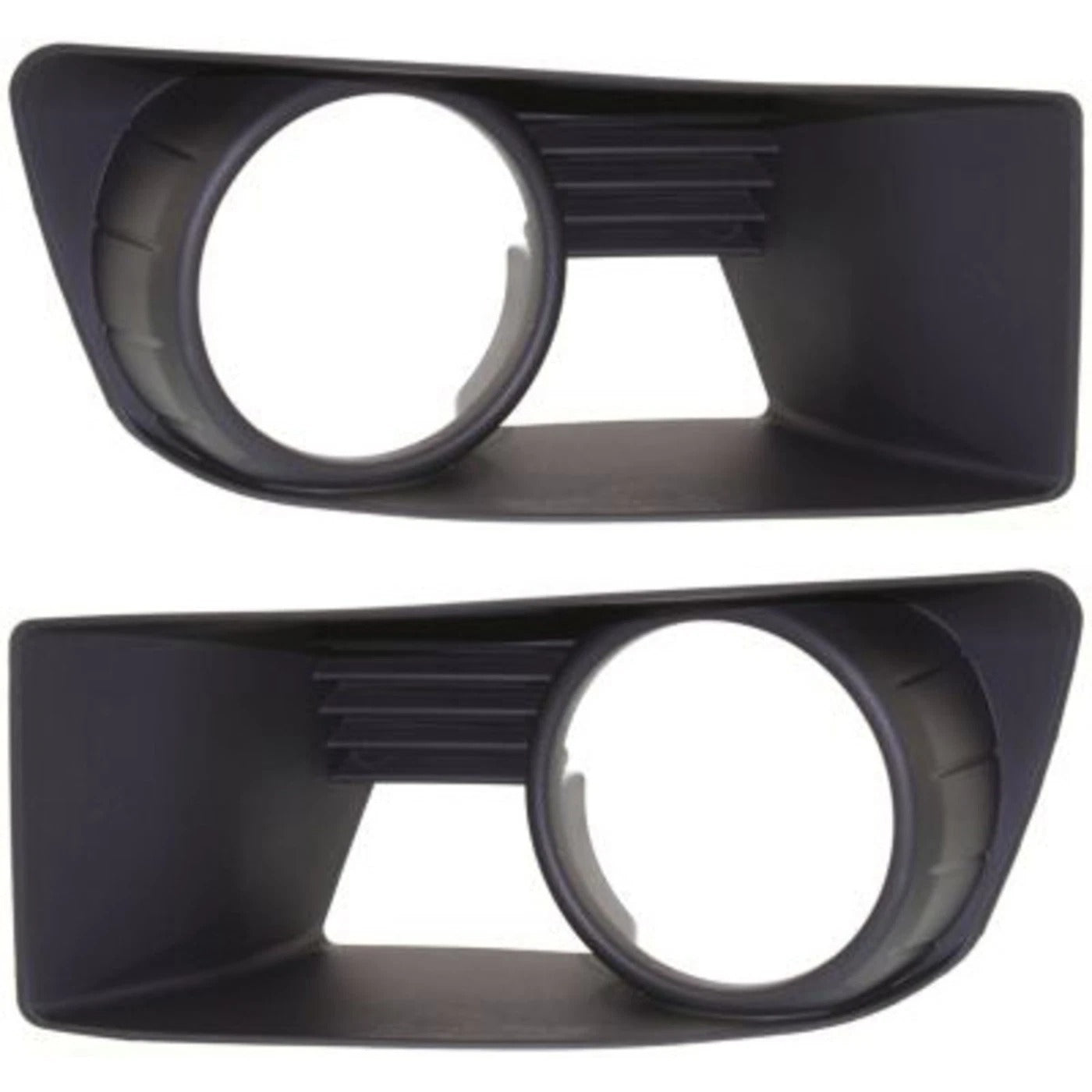 Fog Light Trim Set For 2007-2010 Dodge Caliber Left & Right Black Plastic 2Pc