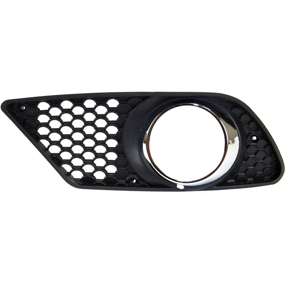 Fog Light Trim Set For 2008-2011 Mercedes Benz C300 Left & Right Chrome Ring 2Pc