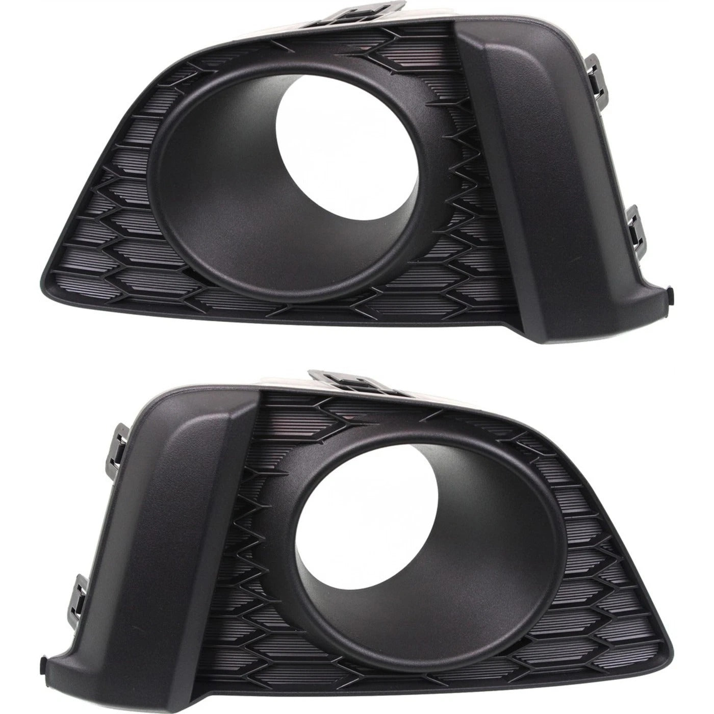 Fog Light Trim Set For 2015-2017 Honda Fit Left & Right w Fog Light Hole 2Pc