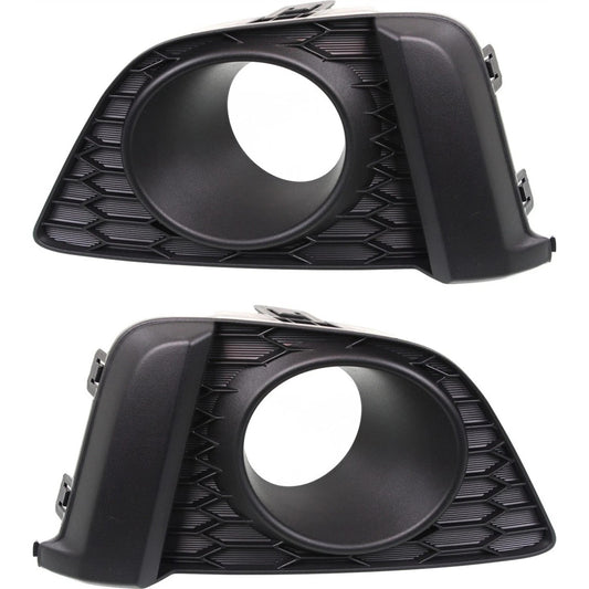 Fog Light Trim Set For 2015-2017 Honda Fit Left & Right w Fog Light Hole 2Pc