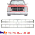For 1985-1986 Chevy C10 K20 Grille Assembly with molding holes & emblem provision