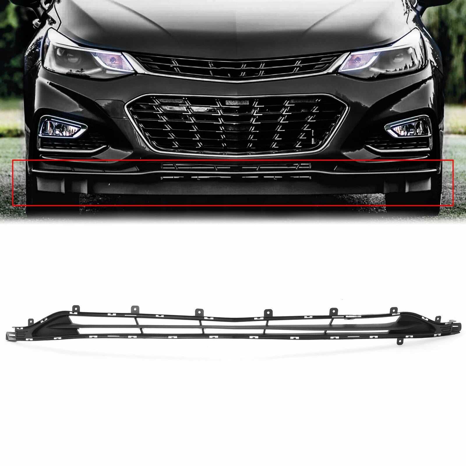 For 2016-2018 Chevrolet Cruze Front Lower Bumper Grille GM1036191