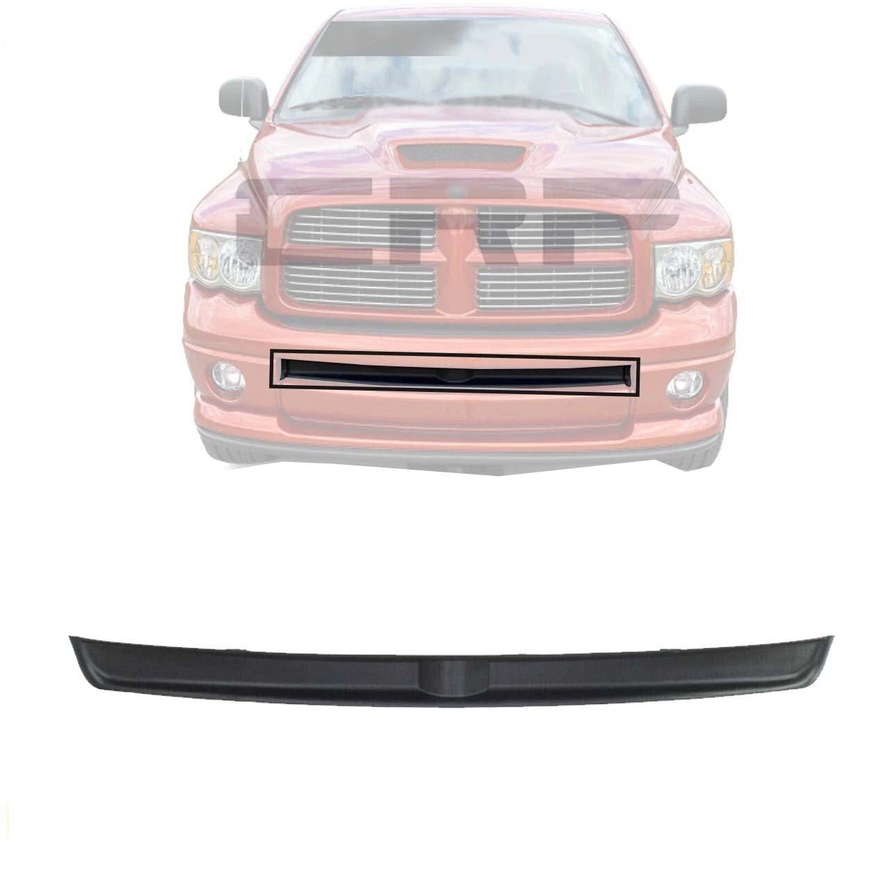 Front Bumper Filler Fits 2003-2009 Dodge Ram Pickup New Black Plastic CH1091101