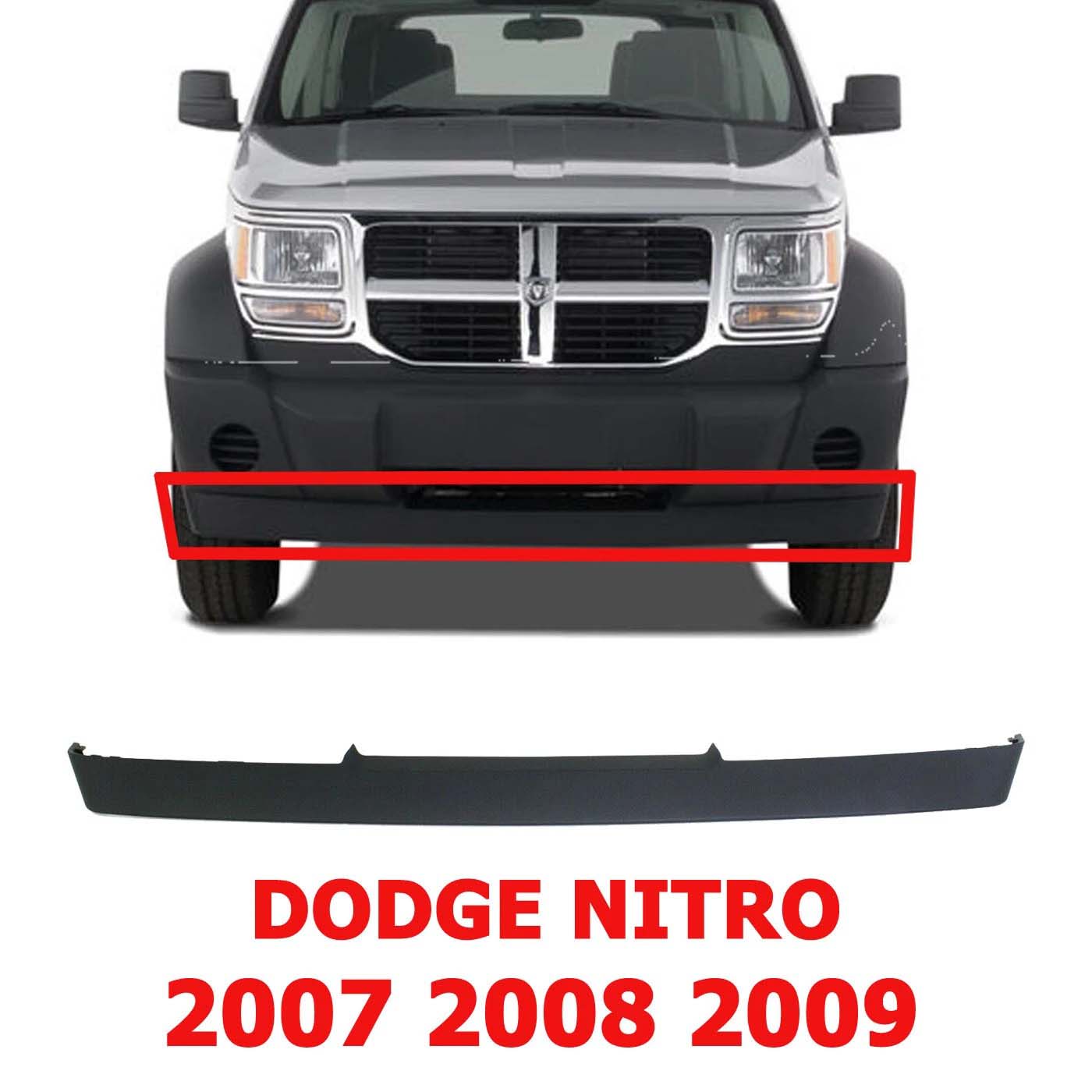 Front Bumper Lower Valance, Air Dam For 2007 2008 2009 DODGE NITRO Textured CH1090135