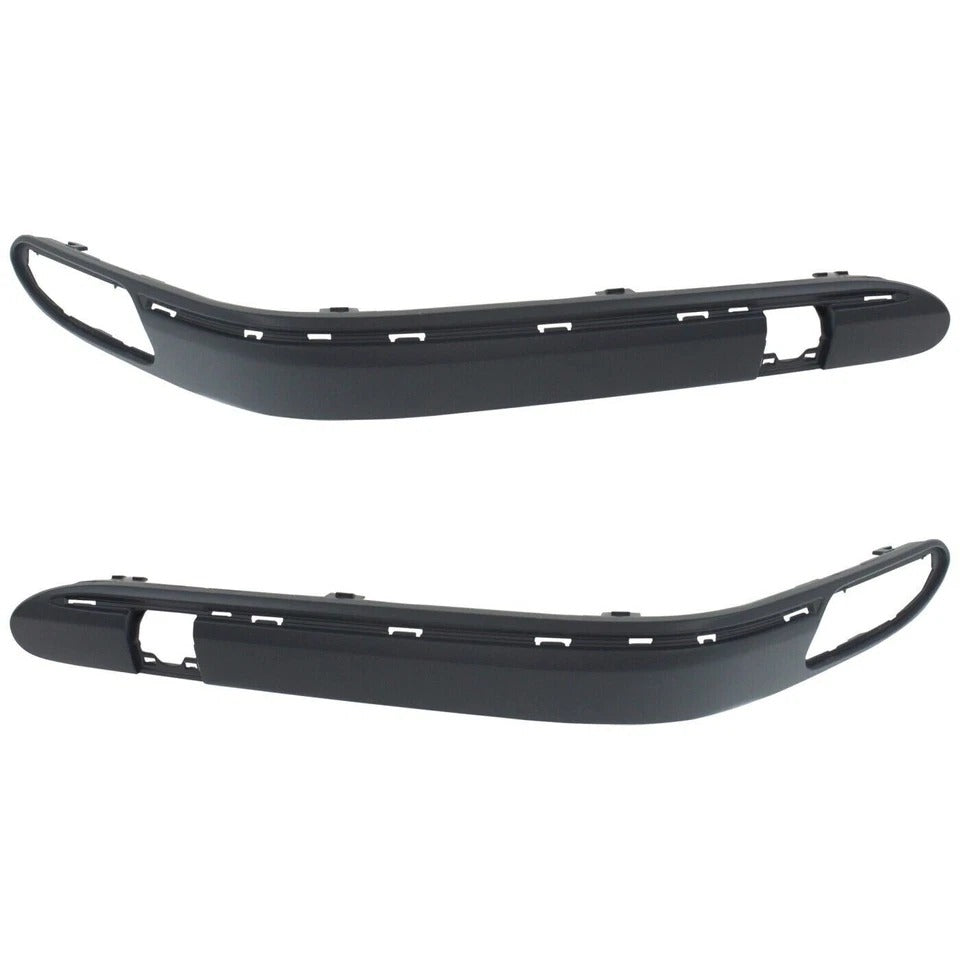 Front Bumper Moldings Primed LH & RH For 2001-2007 Mercedes-Benz C-Class Sedan