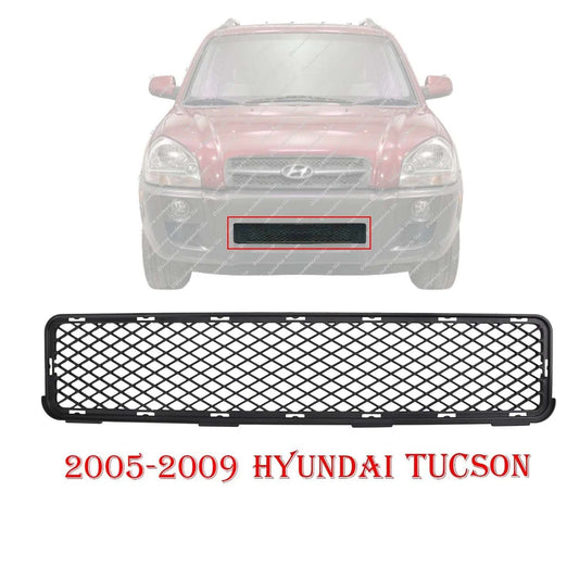 Front For 2005-2009 Hyundai Tucson Bumper Grille Black Plastic HY1036105