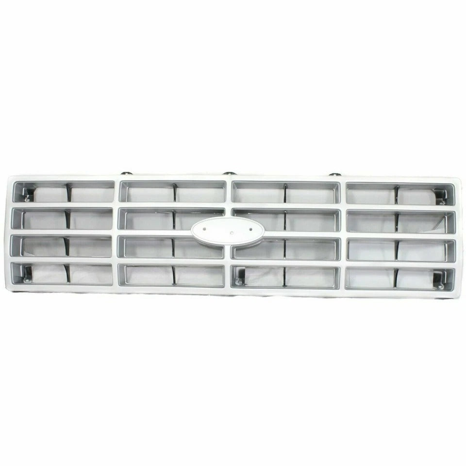 Front Grille Assembly For 1982-1986 FORD F-150 PICKUP Silver And Black FO1200117