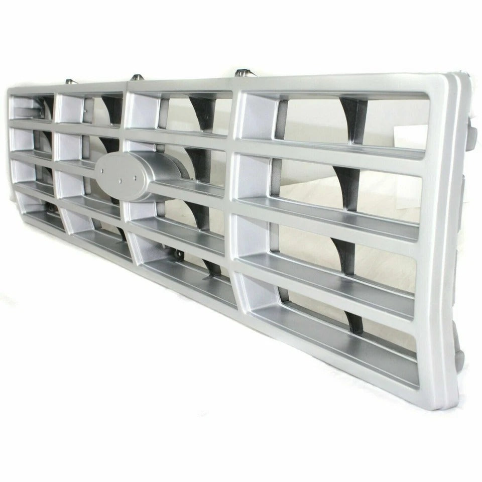 Front Grille Assembly For 1982-1986 FORD F-150 PICKUP Silver And Black FO1200117